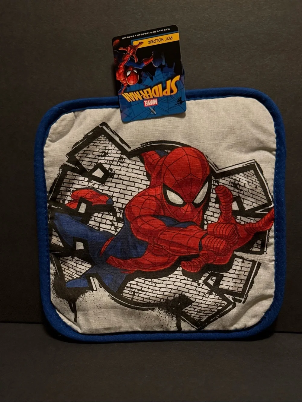 Marvel Spider-Man Pot Holder - Red, Blue & White